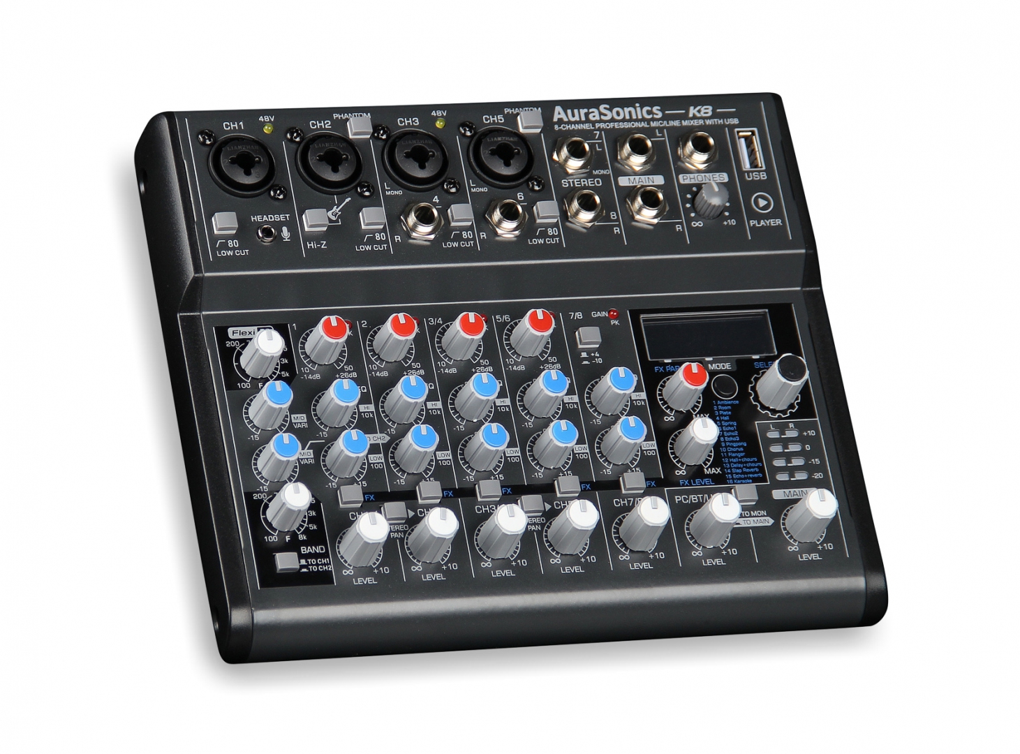 AuraSonics K8 компактный микшерный пульт в Тынде