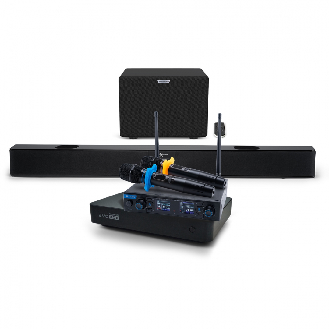 Hi-End караоке-система EVOBOX Premium + EvoSoundBar (саундбар с караоке) в Тынде