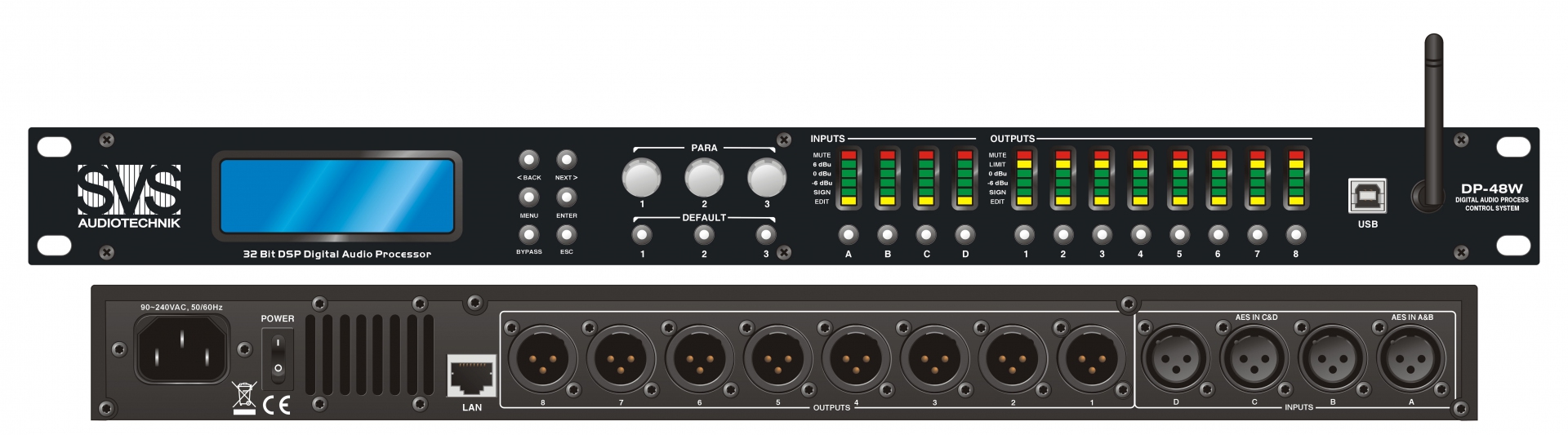 SVS Audiotechnik DP-48W Цифровой процессор: 4 входа 8 выходов в Тынде