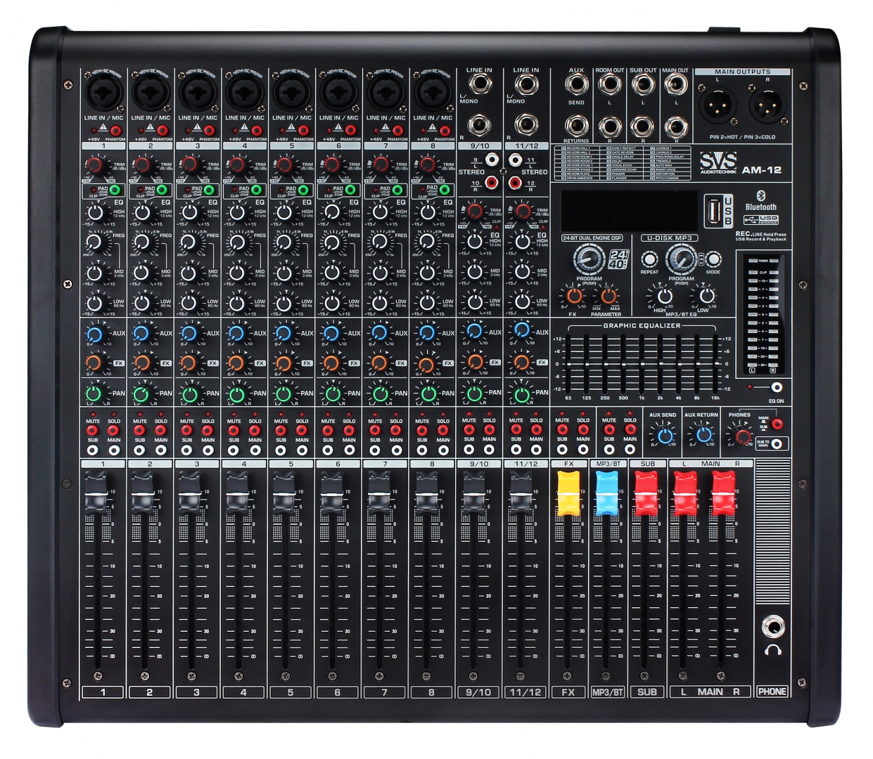 SVS Audiotechnik mixers AM-12 Микшерный пульт аналоговый, 12-канальный в Тынде