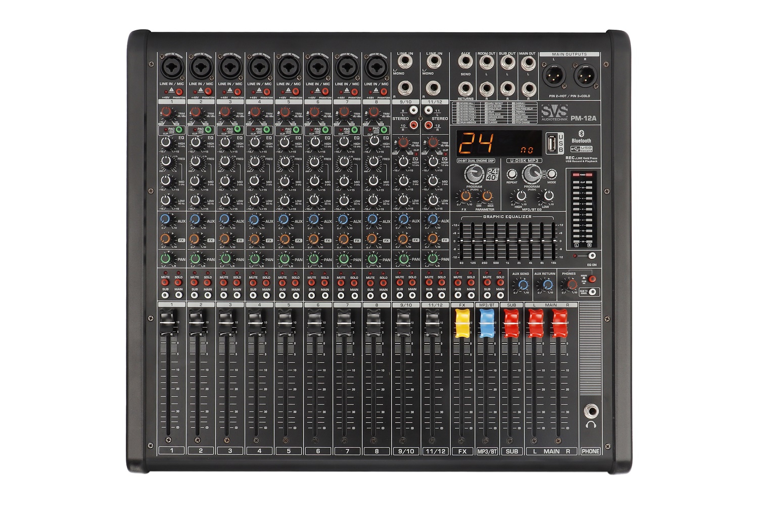 SVS Audiotechnik mixers PM-12A Активный аналоговый микшерный пульт, 12-канальный в Тынде
